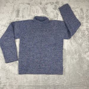 Columbia‎ Wool Blend Sweater Women's Small Purple Mock Neck EUC